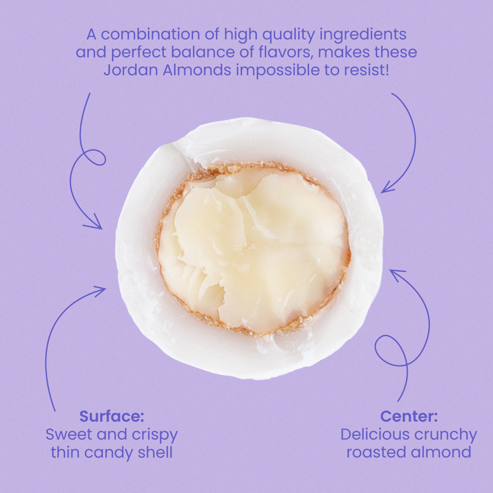 Natural Premium White Jordan Almonds Thin Shell with delivery